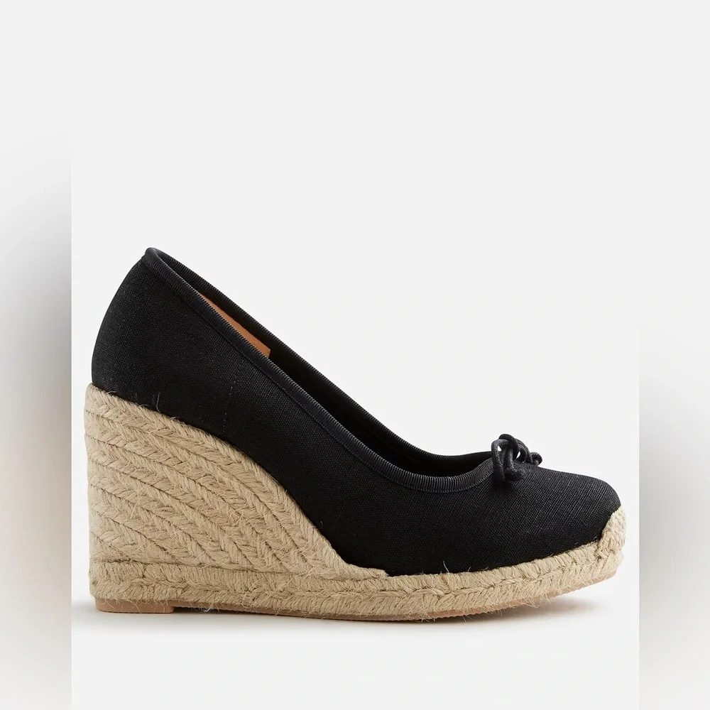 J.Crew Seville made-in-Spain espadrille wedges BT393